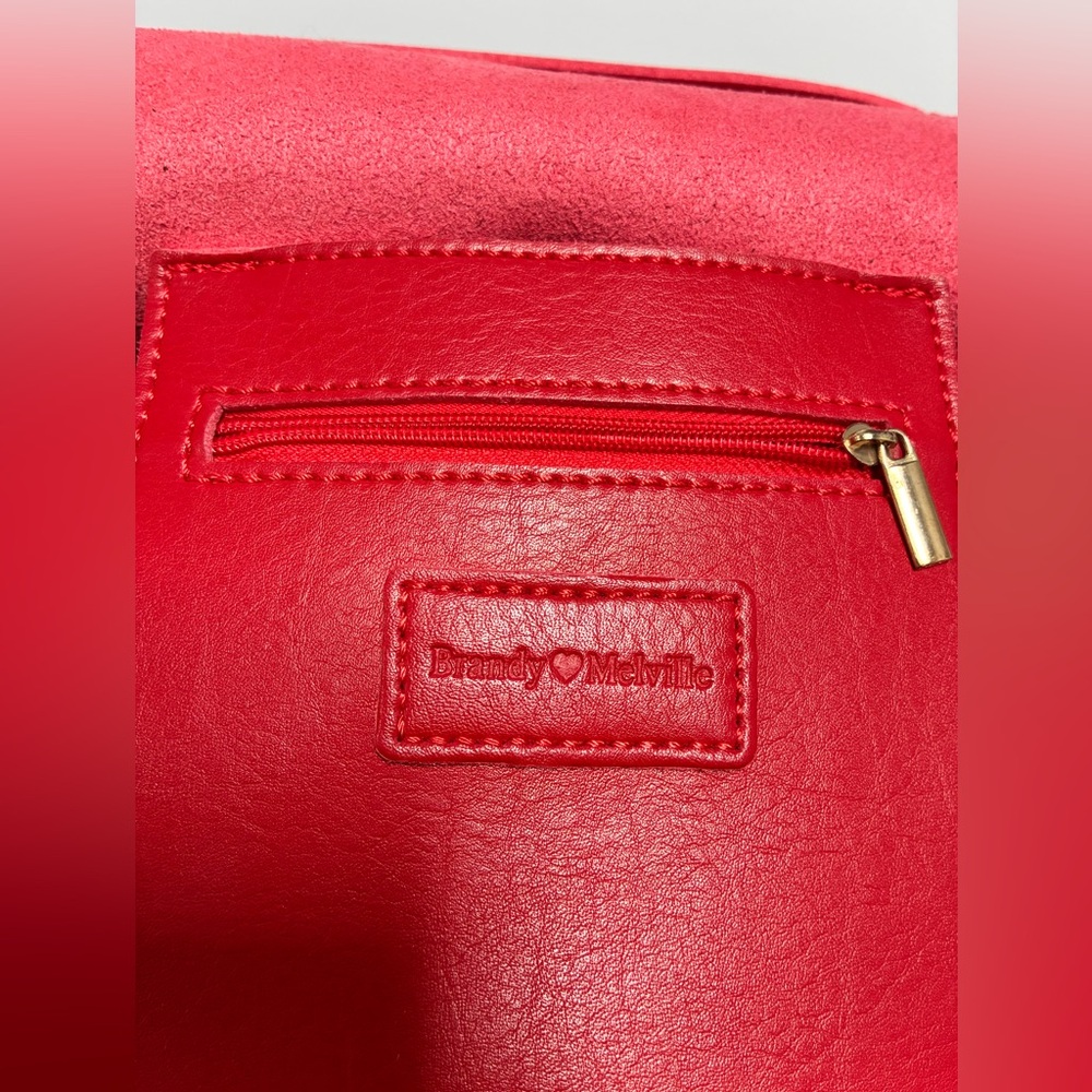 Brandy Melville Mini Red Backpack - image 6